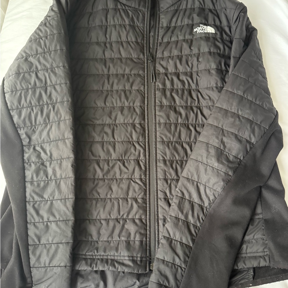 The North Face Black Puffer Jacket with Quilted Design